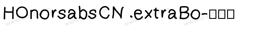 HOnorsabsCN extraBo字体转换